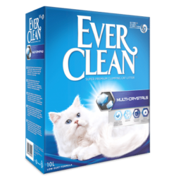 חול אברקלין מולטי קריסטל-ללא בישום 10 ליטר Ever Clean Multi-Crystal