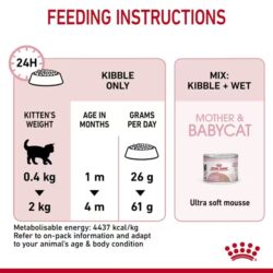 בייביקט טבלת האכלה