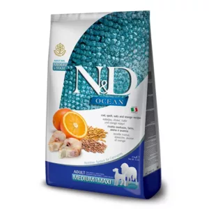 נטורל אנד דלישס כלב בוגר דג קוד ותפוז 12 קג