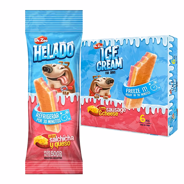 גלידה לכלב נקניקייה וגבינה גלידה לכלב נקניקייה וגבינה