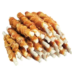 עצמות לעיסה עם עוף