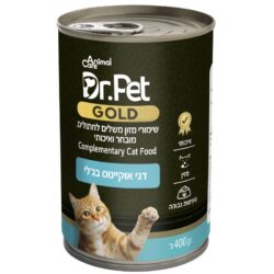 דר פט גולד שימור לחתול דגי אוקיינוס בג'לי 400 גרם