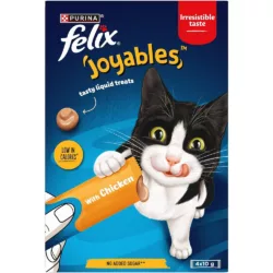 פליקס חטיף נוזלי לחתול עם עוף