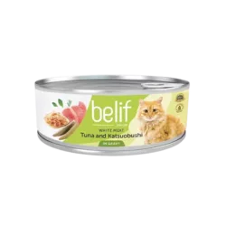Belif מעדן טונה ופתיתי בוניטו ברוטב 80 גרם לחתול