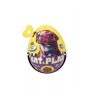 ביצת הפתעה Eat & Play לכלב חטיף וצעצוע 35 גרם