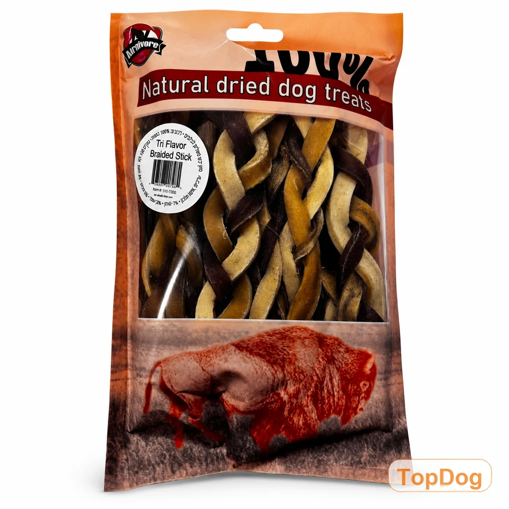 קרניבור חטיף צמה שלושה טעמים לכלב 15 יחידות Carnivore קרניבור חטיף צמה שלושה טעמים לכלב 15 יחידות Carnivore