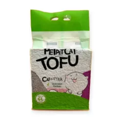 חול טופו לחתול עם פחם פעיל 6 ליטר PetPetCat