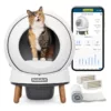 פטסייף ScoopFree SmartSpin שירותים אוטומטיים חכמים לחתול לבן PetSafe