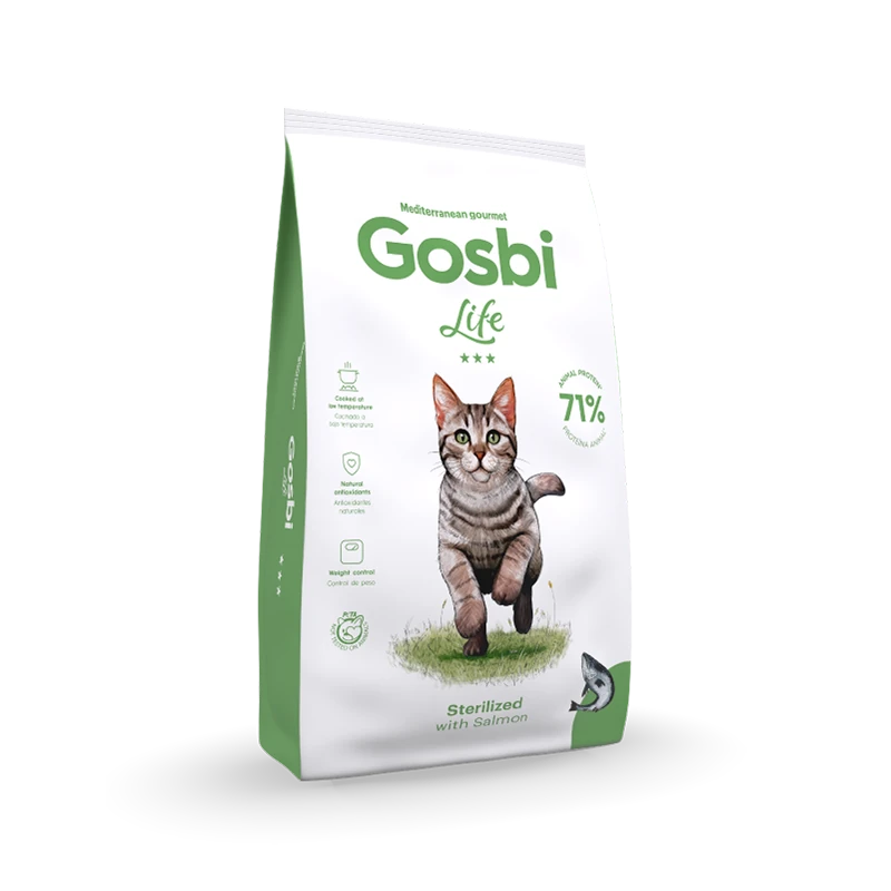 gosbi-7318-official גוסבי לייף סטרילייז לחתולים 3 ק״ג