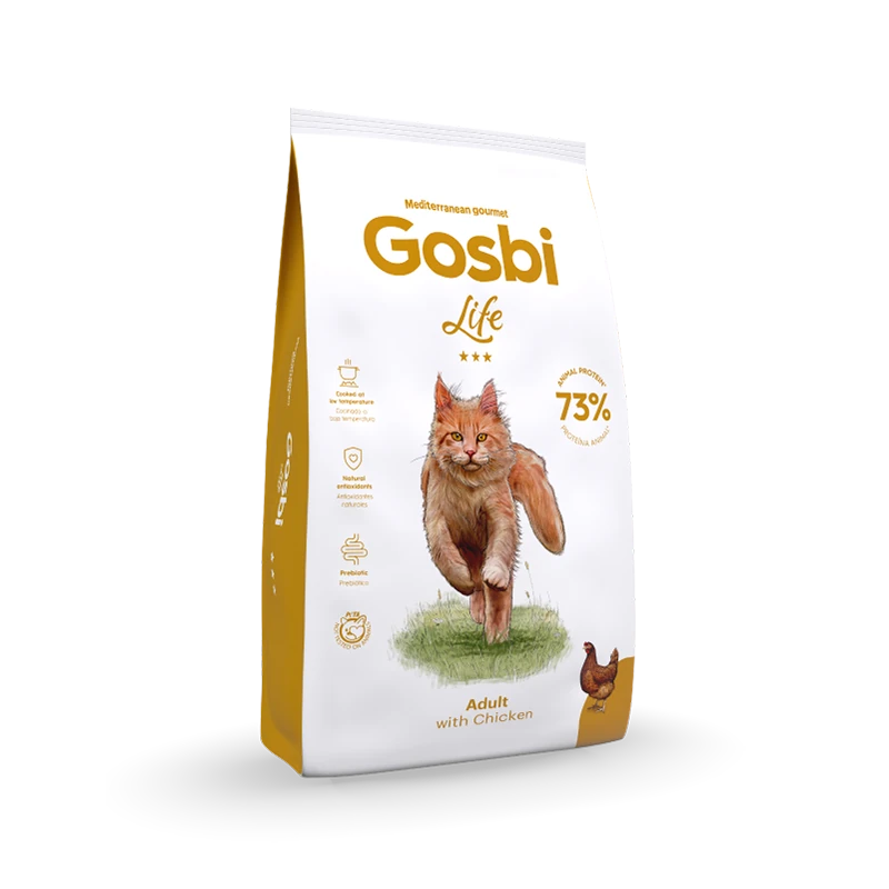 gosbi-7320-official גוסבי לייף אדולט לחתולים 3 ק״ג