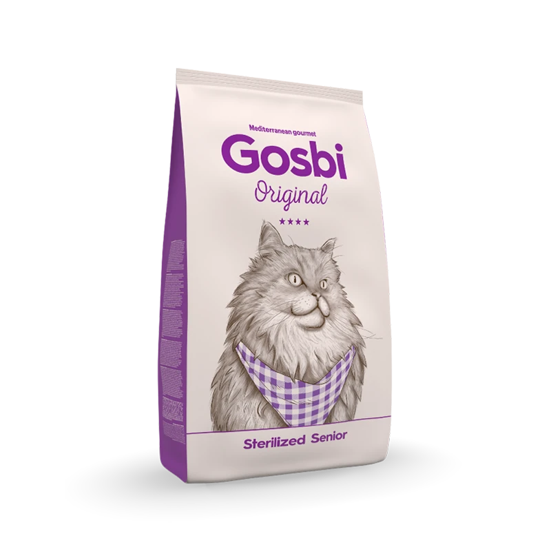 gosbi-7354-8436566802918 גוסבי אוריג'ינל סניור סטרילייז לחתולים 7 ק״ג